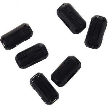 6 Pcs Clip-On EMI RFI Noise Filter for 5mm Cable