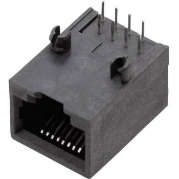 SS64800-010F Presa orizzontale Poli: 8P8C Nero 1 pz