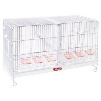 Jaula de Cría Pedrós Nova Blanca 60 cm con Doble Separador