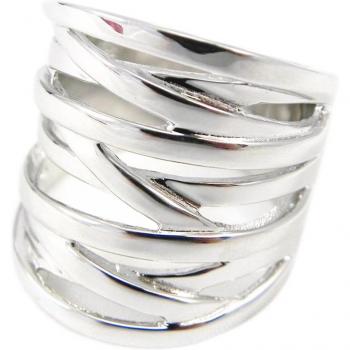 Anello 'Coreografia' in Argento 22 mm