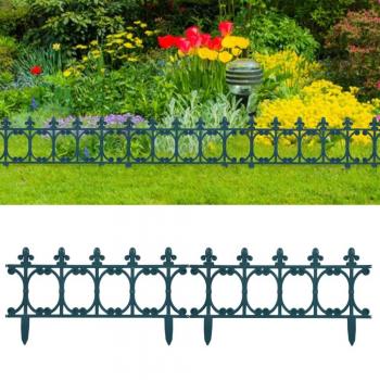 Bordures de jardin 16 pièces Vert 10 m en PP