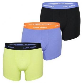 HAPPY SHORTS Boxer Herren Boxershorts 3er Pack Retro Jersey