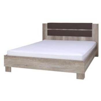 Letto Matrimoniale 160x200 Rovere Chiaro + 2 Comodini – Serie ROMI
