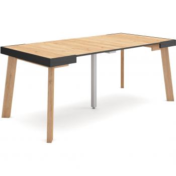Mesa Plegable de Comedor con Patas de Madera