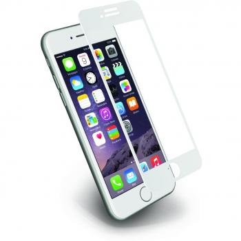 Cygnett RealCurve 3D - Protector de Pantalla de Vidrio Templado para iPhone 7, Dureza 9H, Color Blanco