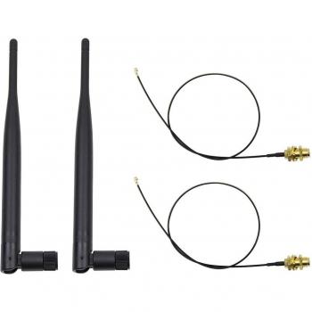 TTKK 2x6dBi RP-SMA Antennen für 2,4GHz und 5GHz