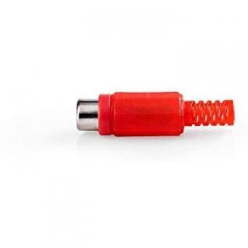 Red Nedis RCA Female Connectors Pack