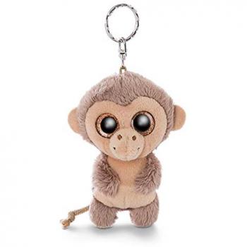Llavero Glubschis Mono Hobson 9cm de poliéster beige/marrón
