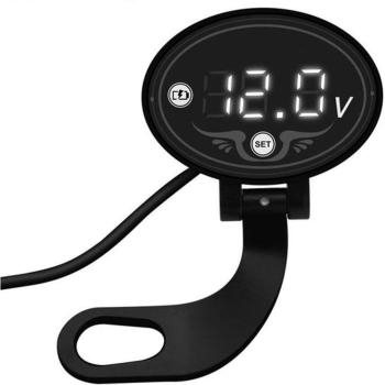 Panneau tension numérique 9V‑24V RGB LED – compteur de batterie moto