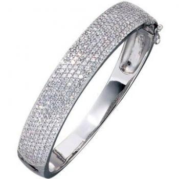 Armreif Armband 925 Sterling Silber Mit Zirkonia