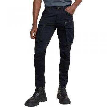 Pantalones Rovic Zip 3D Regular Tapered Azul Oscuro para Hombre