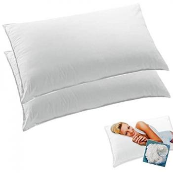 Guanciale Morbido Letto con Federa Microfibra - 2 Pezzi