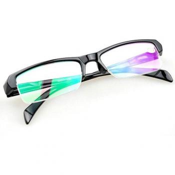 Oulylan Half Frame Prescription Glasses for Myopia Black -1.0 to -4.0
