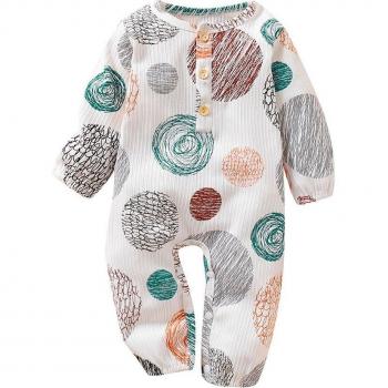 Langarm Baby Outfit mit Punktmuster