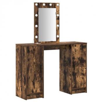 LED Glow Smoked Oak Dressing Station 102x33x135