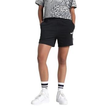 Pantaloncini Puma Black donne 5 vita alta S