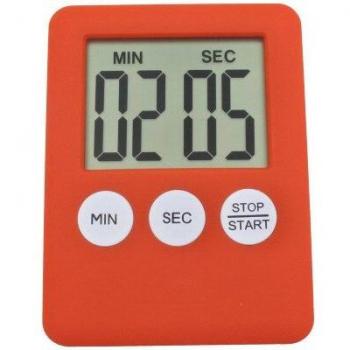 Black Square LCD Kitchen Timer