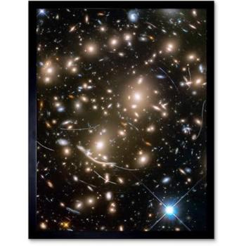 Abell 370 Cosmic Lens Asteroid Panorama