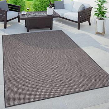 Paco Home Teppich »Napoli 777«, rechteckig, 4 mm Höhe, Flachgewebe, meliert, für Wohnzimmer und Terrasse