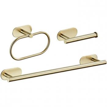 Brushed Gold 4-Piece Bathroom Accessories Set
