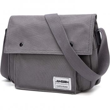 JANSBEN Canvas Schultertasche