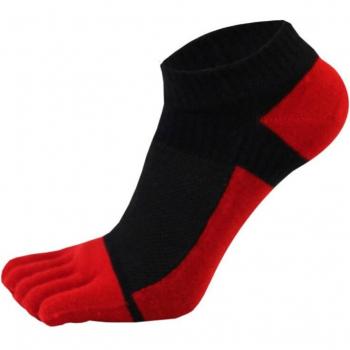 Men's Pure Cotton Five Finger Sports Socks - Breathable, Comfortable, Anti Friction, EU38-44 (2 Pairs)