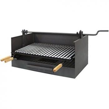 Cajón-Barbacoa de carbón con elevador de parrilla Imex el Zorro 50x40x32