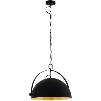Netlighting Covaleda Dome Pendant Ceiling Light Black, Gold