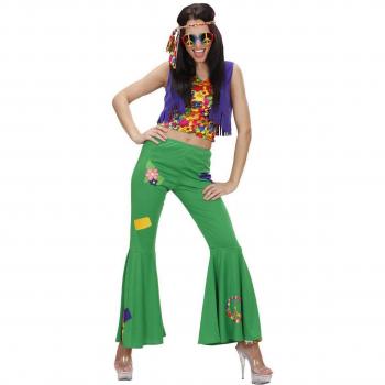 Costume da hippie verde per donna