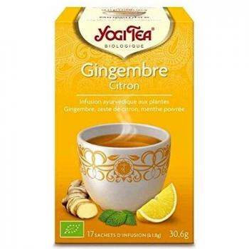 Infusão de Gengibre e Limão Yogi Tea 17 sachês