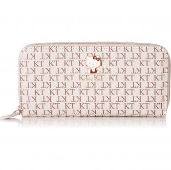 Hello Kitty SR8 Beige Long Zippered Wallet (Women)