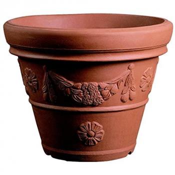 ELBI - Vaso Resina Conico Festonato cm. 140 Terracotta