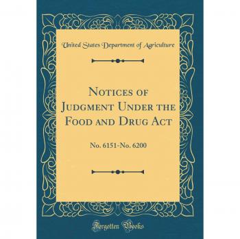 Notices of Judgment Under the Food and Drug Act: No. 6151-No. 6200