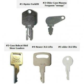 JLG Construction Equipment Ignition Key Set 9901 166 587