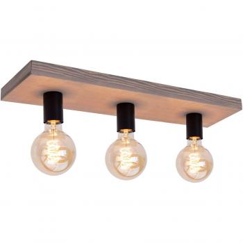 Envostar Lobo 3-Bulb Ceiling Fixture Grey Pine