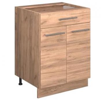 Mobiletto base cucina Vicco Quercia dorata 60 cm con cassetto