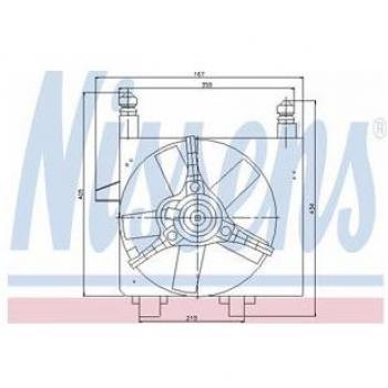 Ventilateur de refroidissement moteur NISSENS 85056