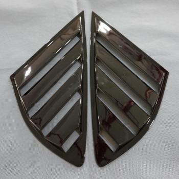 DWCX 2pcs ABS Rear Quarter Panel Window Louvers for Ford Fusion Mondeo 4D