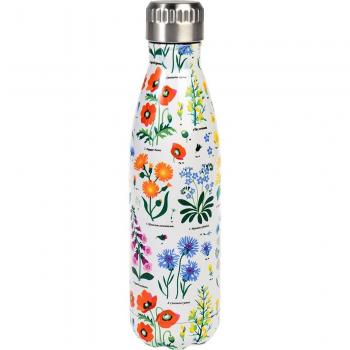 Rex London Kinder-Trinkflasche aus Edelstahl mit Blumenmotiv