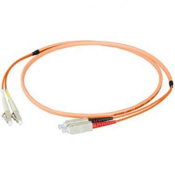 Duplex LC-SC Patchkabel 50/125µ, OM2, LSZH, orange, 5m