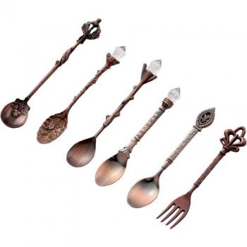 Set de Cucharas de Té Talladas Retro
