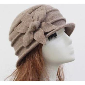 Gorro de Fieltro Hexagonal de Invierno para Mujer