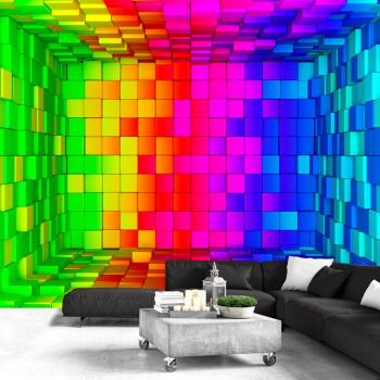 Selbstklebende Wandfolie - Rainbow Cube