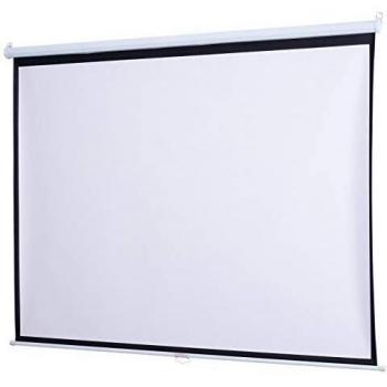 Homcom Telo per Proiettore Schermo di Proiezione a Parete,Telo Retroproiezione Cinema da Casa Cideoproiettore 120 pollici 203x152cm