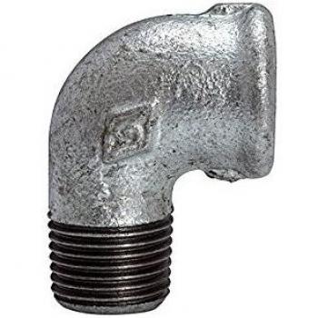 Schwarzer feuerverzinkter Temperguss-Winkel 92, 90°, IG/AG, Rp/R 1/4