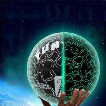 Reflective Basketball Ball Glowing Night Light Size 7