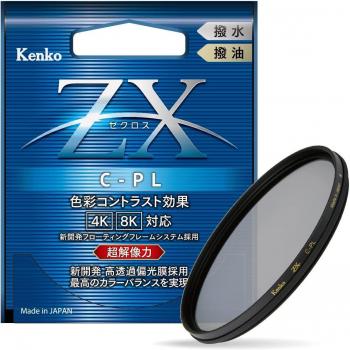 Filtro Kenko PL ZX 82 mm con transmisión alta y revestimiento anti‑acoso