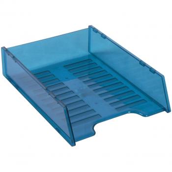 Vibrant Blue Multi Fit Desk Accessory Document Tray for Organizing Papers