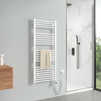 Scaldasalviette 1200x500mm Bianco – Radiatore Termoarredo 500W, Controllo Digitale (Meykoers)