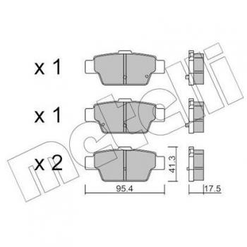 METELLI Plaquettes de frein 22-1144-0